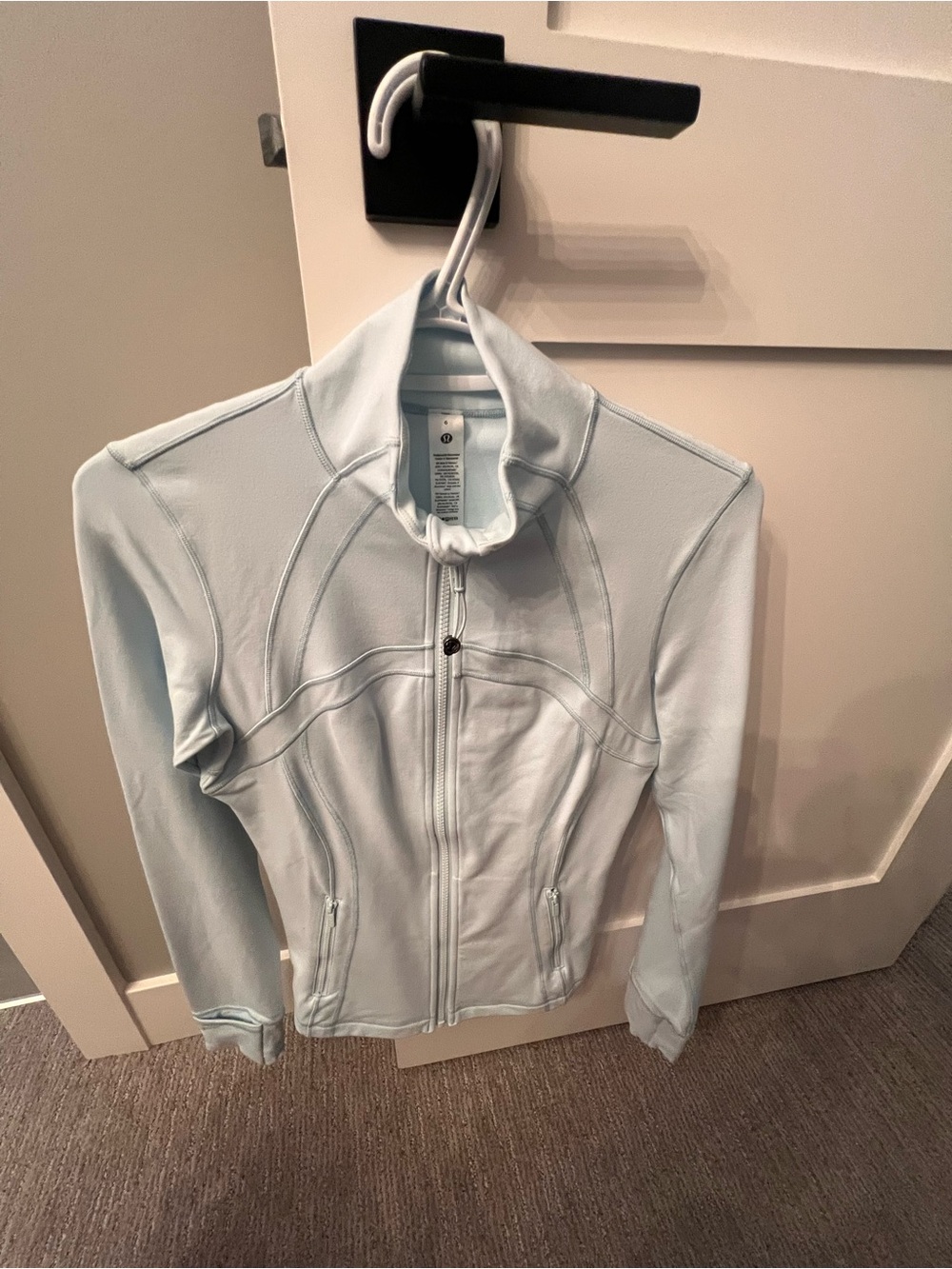 Lululemon Define Sweater, size 6, light blue, new without tags